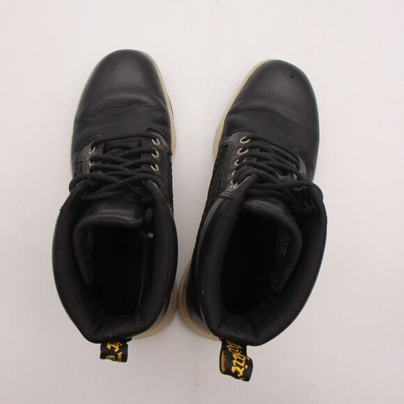 Doc Dr Martens Rigal 8 Eye Black Leather Men's 6 Women's 7 Combat Boots AW004 - Picture 9 of 9